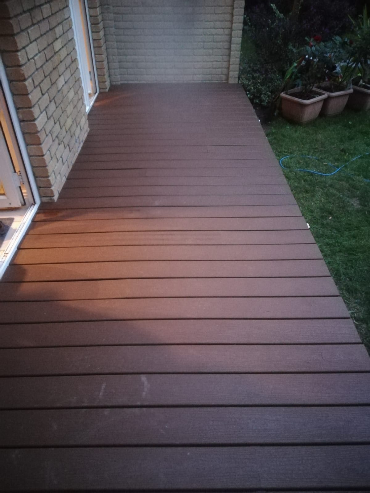 Professionally laid decking